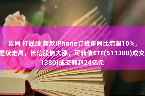 男同 打屁股 新款iPhone订货量同比增超10%，苹果见解股捏续走高，长信股债大涨，可转债ETF(511380)成交额超24亿元