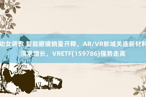 幼女调教 智能眼镜销量开释，AR/VR畛域关连新材料需求增长，VRETF(159786)强势走高